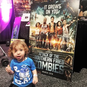 Olivia supporting indie film Attack of the Southern Fried Zombies