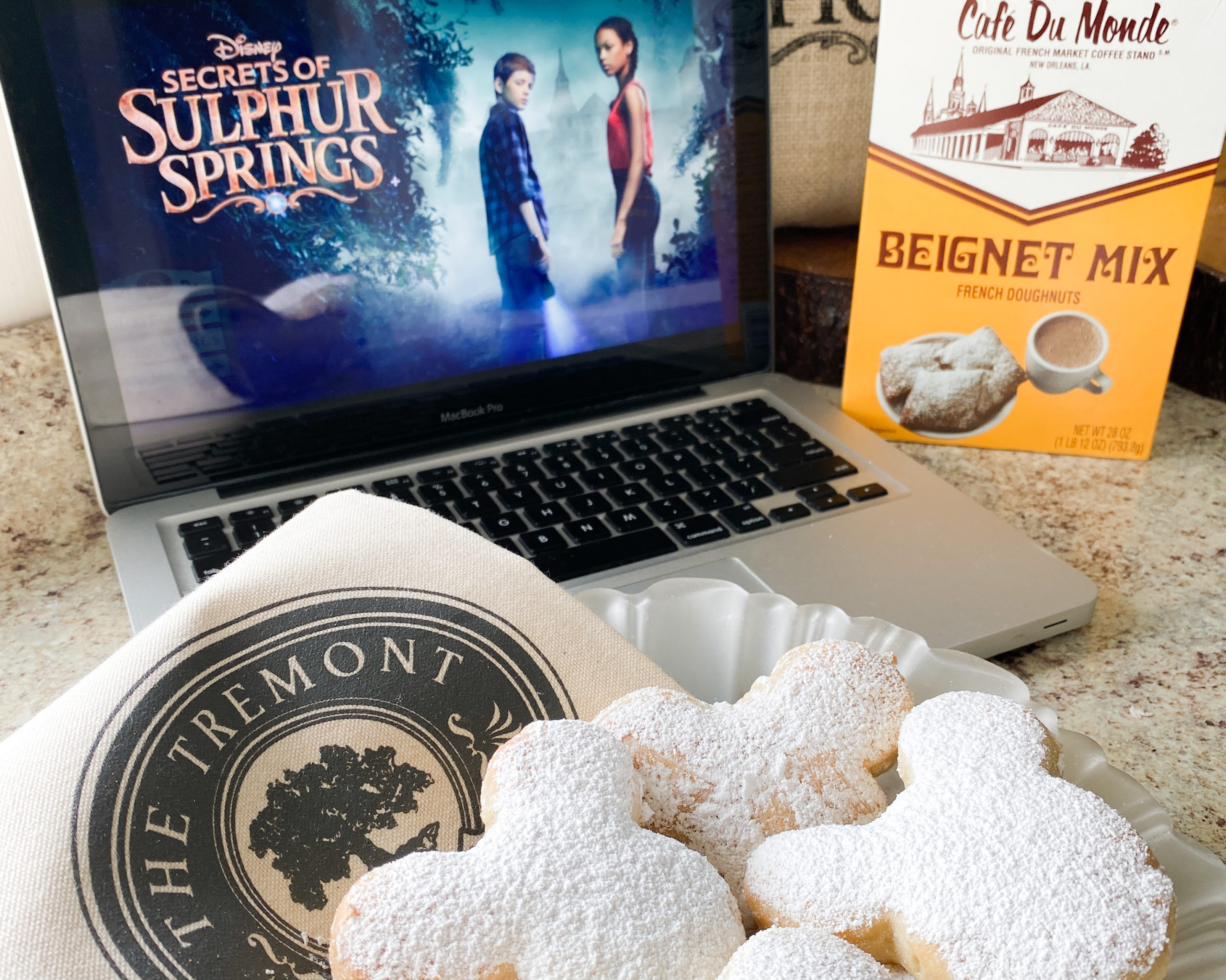 Secrets Of Sulphur Springs airs Fridays on Disney Channel perfectly paired with Cafe Du Monde New Orleans style beignets.