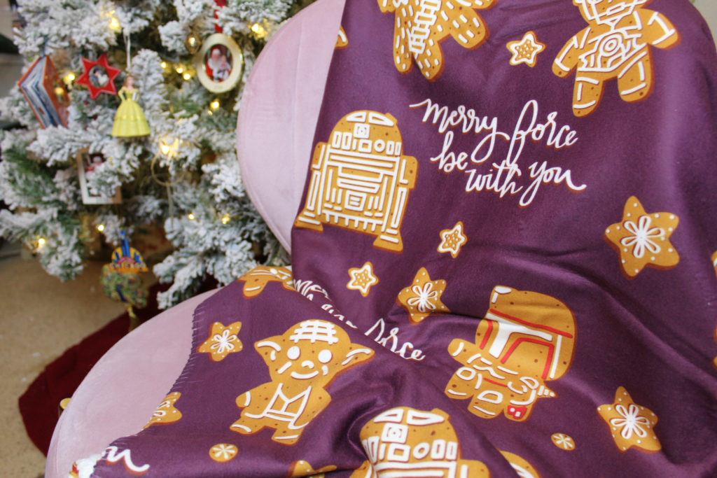 Star Wars Holiday Gingerbread Cookie Sherpa Throw from Erin Condren
