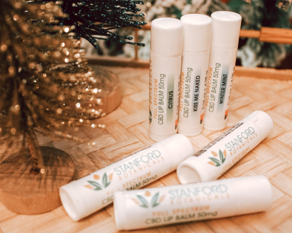 Local small business Stanford Botanicals offers a variety of CBD wellness items, including lip balm