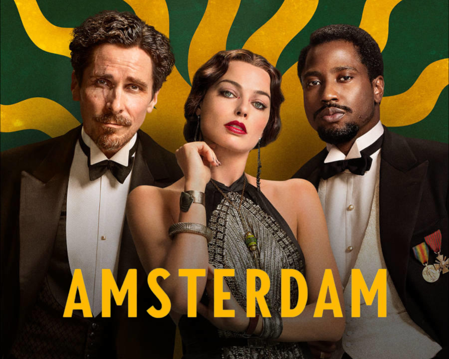 Christian Bale, Margot Robbie and John David Washington star in David O. Russell's Amsterdam