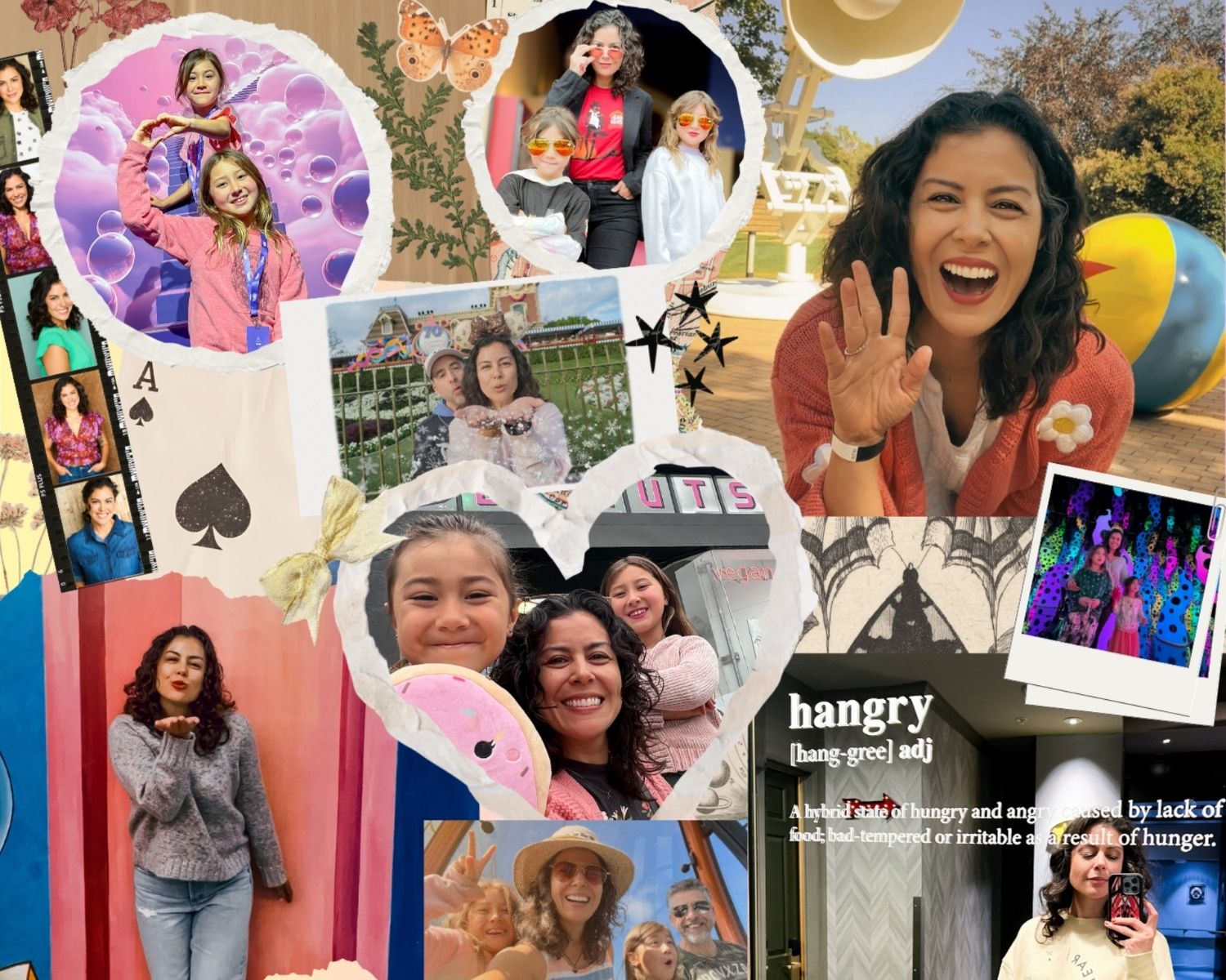 collage of Casey Dacanay and her family highlighting their 2025 adventures